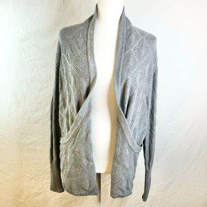 Market & Spruce Gray Cardigan Sweater Womens Large